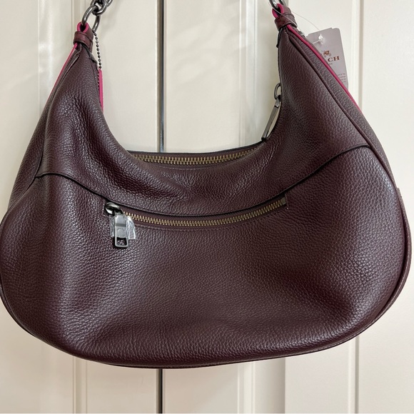 Coach Exotic Trim East West Harley Hobo in Oxblood - Picture 10 of 14